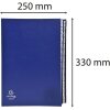 Mapă de ordonare Exacompta, 26 compartimente A-Z, format DIN A4, albastru