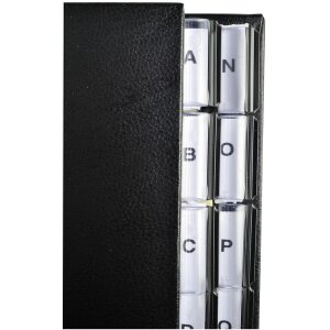 Mapă de ordonare cu spate elastic, 26 dosare A-Z, DIN A4, negru