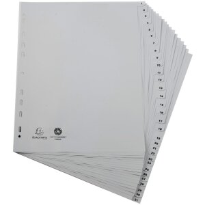 Exacompta Register A4+ Recycling-PP grau 120µ...