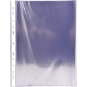 Exacompta 100 Prospekthüllen gelocht glattes PVC...