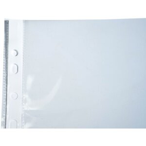 Exacompta 5990E – pachet cu 10 prospecțe A4, 90µ, transparente, perforate de sus, deschide ușor