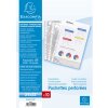 Exacompta 5990E – pachet cu 10 prospecțe A4, 90µ, transparente, perforate de sus, deschide ușor
