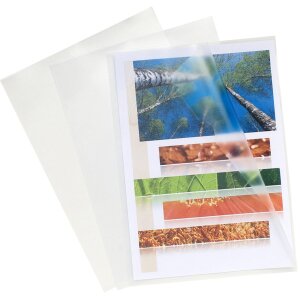 Exacompta Pachet 100 Folii Protecție Documente A4 Cristal PP 120µ