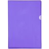 Filete documente Exacompta Cristal, PVC lucios, 130µ, DIN A4, violet, 100 bucăți