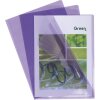 Filete documente Exacompta Cristal, PVC lucios, 130µ, DIN A4, violet, 100 bucăți