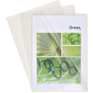 Huse de fișiere Exacompta 661230E, PVC cristal, DIN A4, 100 bucăți