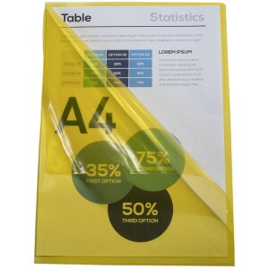 Exacompta 100 Aktensichthüllen PVC 130µ DIN A4 Gelb