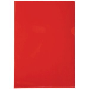 Exacompta Aktensichthüllen 130µ DIN A4 Rot 100...