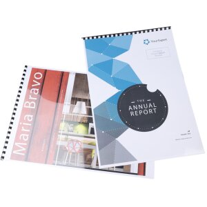 Spirale Exacompta 75201E, 8 mm, neagră, pentru format A4 și A3 orizontal