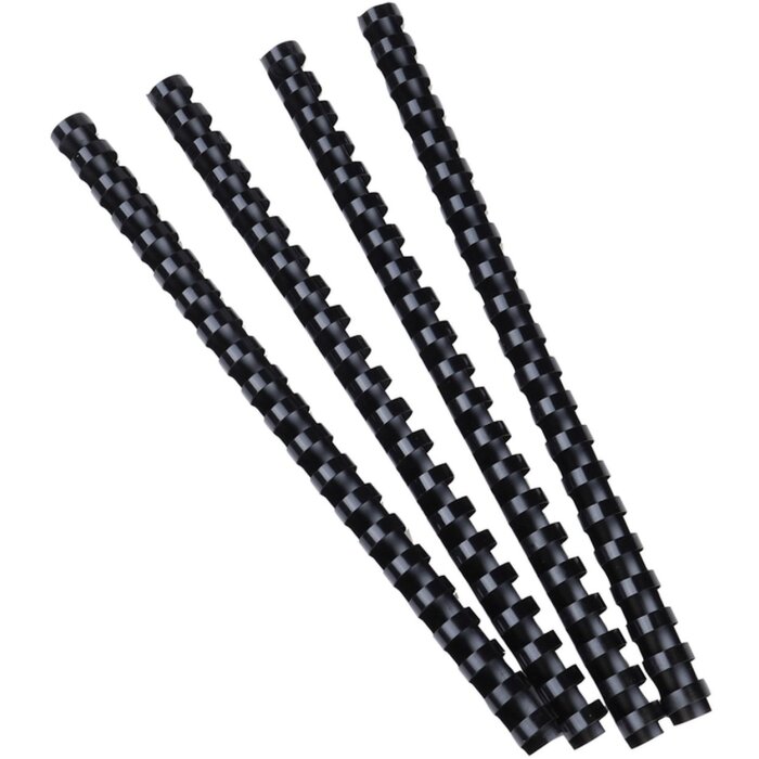 Exacompta Cutie cu 100 Spirale PVC 12mm pentru A4 Negru