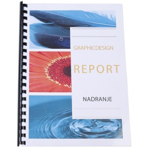 Exacompta Cutie cu 100 Spirale PVC 16 mm pentru DIN A4 Negru