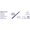 Exacompta Cutie cu 100 Spirale PVC 16 mm pentru DIN A4 Negru