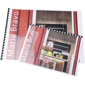 Exacompta 76401E Spirale de legare PVC 12mm Negru - 25 buc. A4