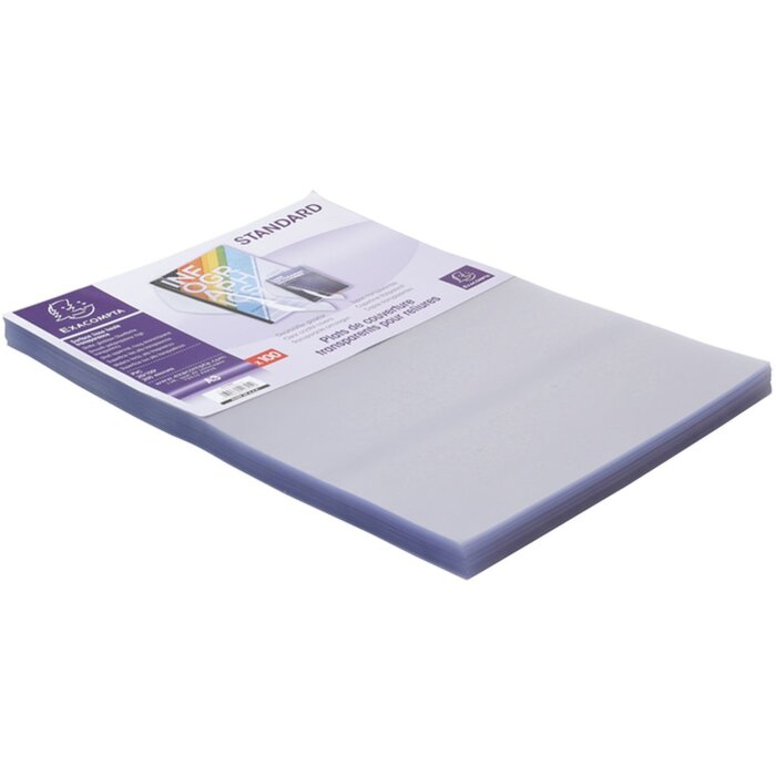Exacompta 42745E Coperți PVC A3 Cristal, pachet 100 buc.