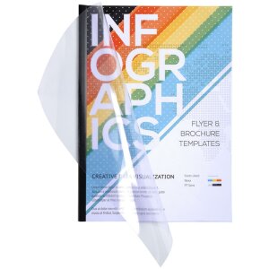 Exacompta Einbanddeckel PVC 300µ DIN A4 Kristall...