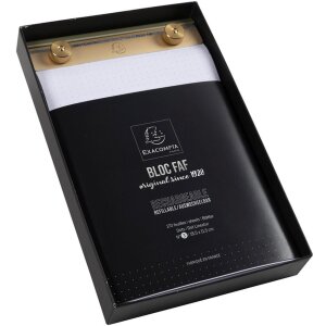 Bloc de note Exacompta FAF 18,5 x 11,5 cm, N3 Dots - Alb