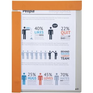 Exacompta 19394E Magnetisches Klemmbrett A4...