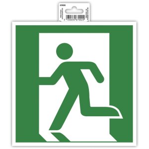 Exacompta Klebeschild Evakuierung links 20 cm