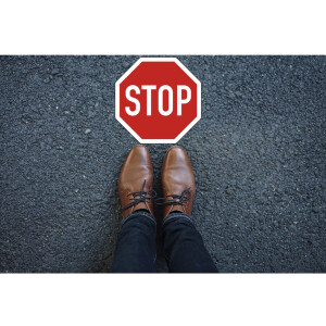 Exacompta Klebeschild Stop 30 cm