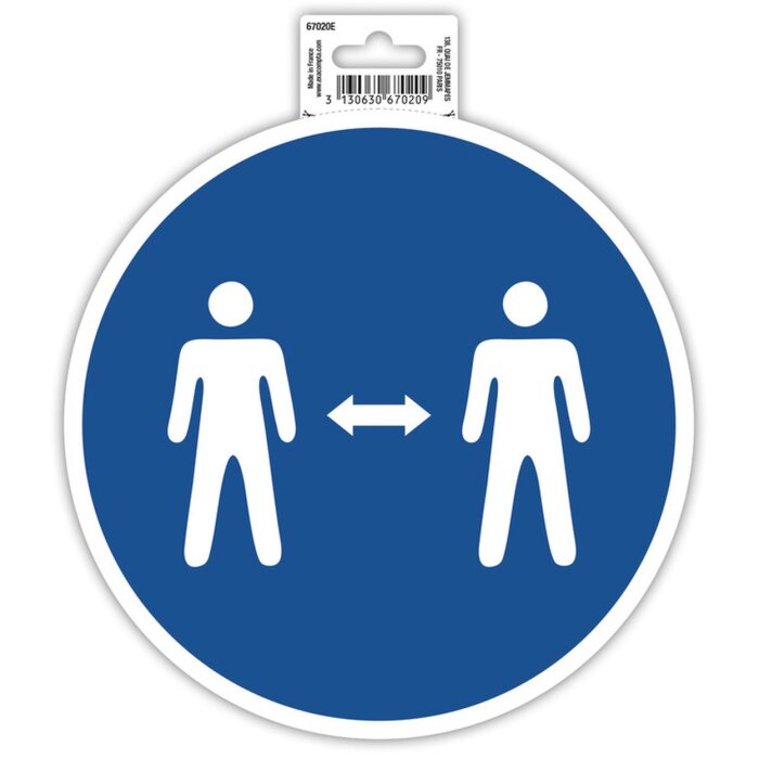 Sticlă de adeziv - Mențineți distanța de 20 cm