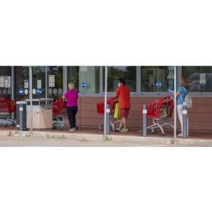 Sticlă de adeziv - Mențineți distanța de 20 cm