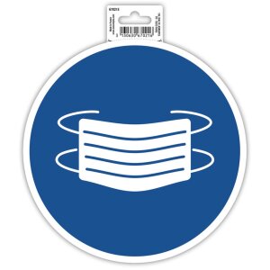 Exacompta Klebeschild Maskenpflicht 20 cm