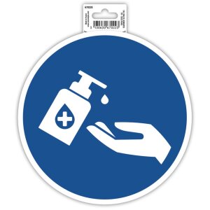 Exacompta Klebeschild Handdesinfektion 20 cm