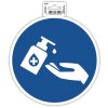 Etichetă adezivă pentru dezinfecția mâinilor 20 cm