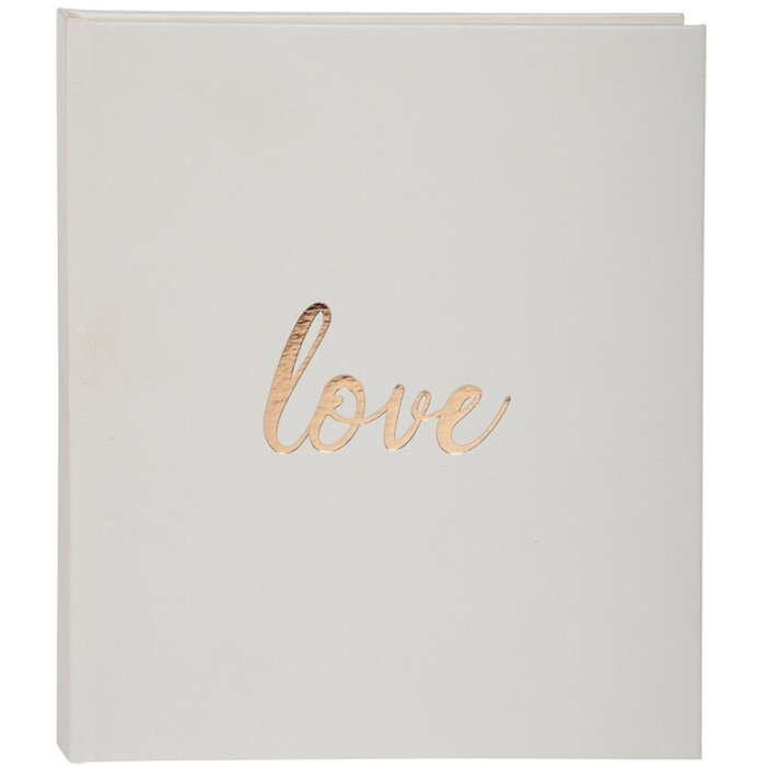 Exacompta carte de oaspeți Love 21x19 cm alb 140 pagini albe