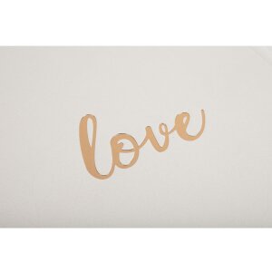 Exacompta carte de oaspeți Love 21x19 cm alb 140 pagini albe