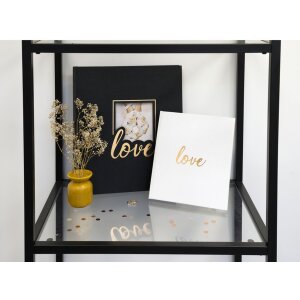 Exacompta carte de oaspeți Love 21x19 cm alb 140 pagini albe