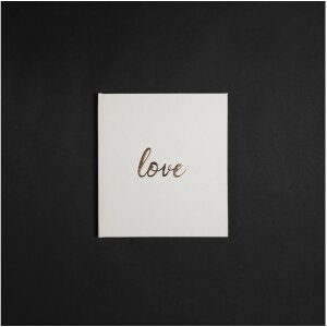 Exacompta carte de oaspeți Love 21x19 cm alb 140 pagini albe