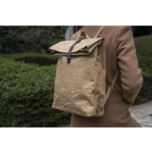 Exacompta rucsac 32x44x12 cm hârtie piele aspect Eterneco maro