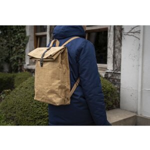 Exacompta rucsac 32x44x12 cm hârtie piele aspect Eterneco maro