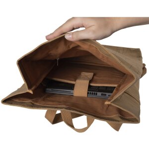 Exacompta rucsac 32x44x12 cm hârtie piele aspect Eterneco maro