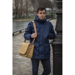 Tasă din hârtie cu efect piele Eterneco – maro, motive geometrice