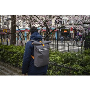 Exacompta rucsac impermeabil Exactive Young 33x49x14cm gri furtună