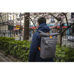 Exacompta rucsac impermeabil Exactive Young 33x49x14cm gri furtună