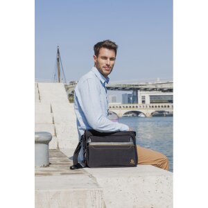 Geantă de umăr Exacompta Exactive pentru laptopuri de până la 14 inch negru 38x30.5x10 cm