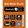 Cutie pentru dosare Big Box Plus Iderama - Violetă Glossy, 5 compartimente A4+