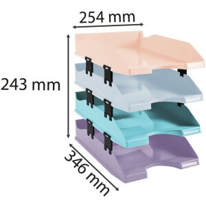 Exacompta Set 4 Suporturi Scrisori COMBO MIDI Aquarel, Sortate
