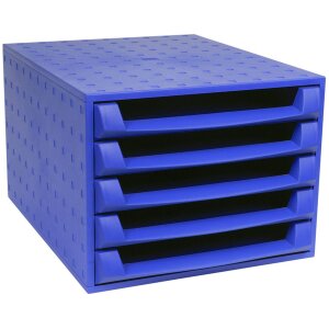 Exacompta THE BOX 5 Schubladen Forever Kobaltblau