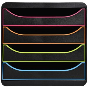 Exacompta Schubladenbox Big Box Plus Black Office...