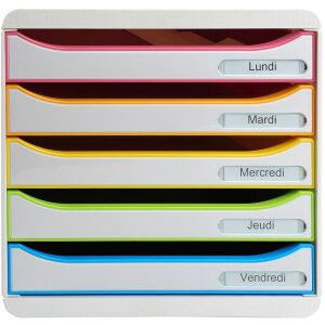 Exacompta Schubladenbox Big Box Plus 5 Schubladen...