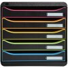 Exacompta Schubladenbox Big Box Plus 5 Schubladen Schwarz/Harlekin