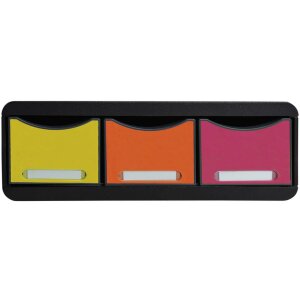 Exacompta TOOLBOX Ablagemodul 3 Schubladen Regenbogen 13,5 cm hoch