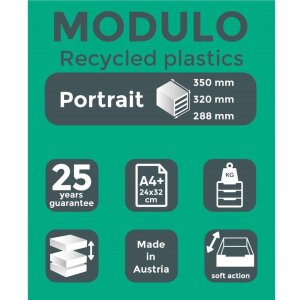 Cutie de dosare MODULO A4 Exacompta, 10 dosare securizabile, Harlekin glossy