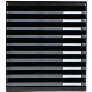 Exacompta cutie cu sertare MODULO A4, 10 sertare deschise - Gri închis