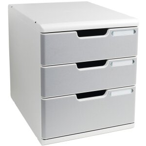 Exacompta 325041D Schubladenbox MODULO A4 3 geschlossene...