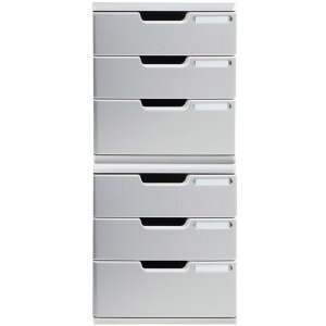 Exacompta 325041D Schubladenbox MODULO A4 3 geschlossene Schubladen